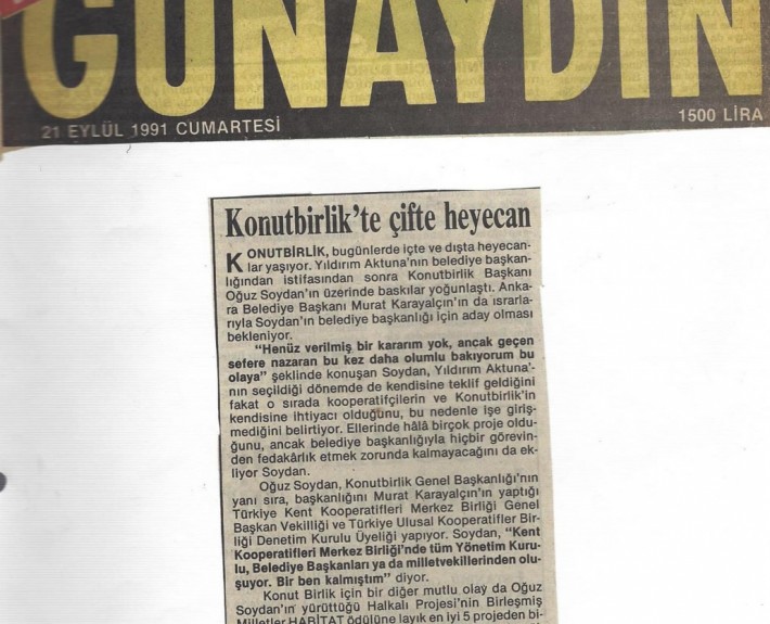 21 Eylül 1991 Günaydın