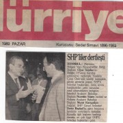 20 Ağustos 1989 Hürriyet