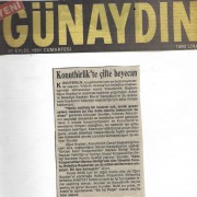 21 Eylül 1991 Günaydın